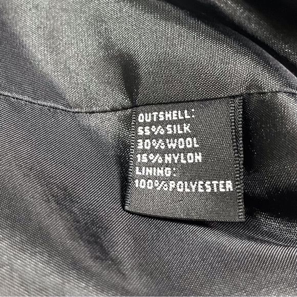 🍁 Josephine Chaus Silk Wool Blazer Lined Jacket Coat sz 4 - Picture 8 of 8